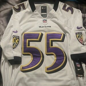 Nike Ravens Jersey - White and Purple